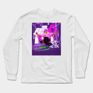 Hip Hop Artist With Streetwear Clothes and Sneakers Long Sleeve T-Shirt